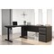 Bestar Prestige + Height Adjustable L-Desk, Bark Gray/Slate 99885-000047 - alternate 5